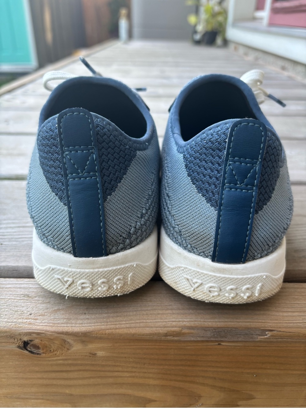 Women's 7 Vessi Vessis Weekend 1.5 Blue Waterproof Sneakers Running Shoes - Picture 8 of 13